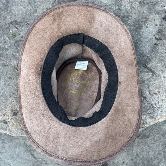 OUTBACK SURVIVAL GEAR  DISTRESSED LEATHER COWBOY HAT -S -NWT ! ?? main image 7